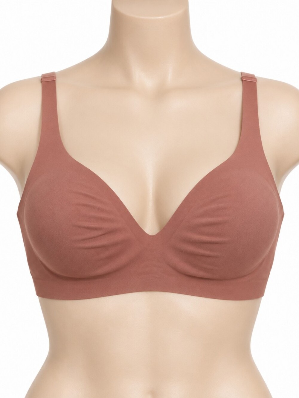Knix Wireless Molding Bra Rust Terracotta Seamless Molded Cup Comfort Bra Casual
